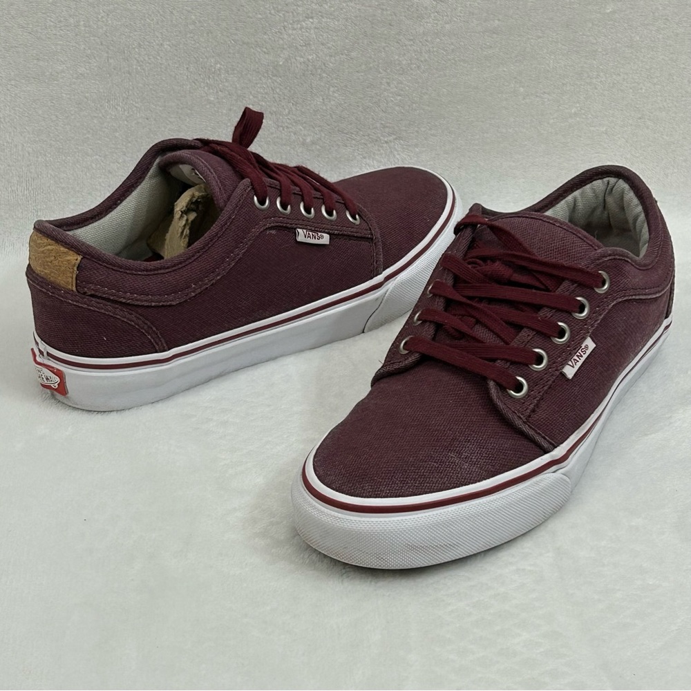 Vans Pro Ultracush Skateboard Maroon Low Top Sneakers Shoes Mens 6.5 Womens 8. - Picture 1 of 13